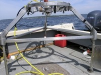 Photograph of the Urchin 2 drop camera system on the deck of a boat.