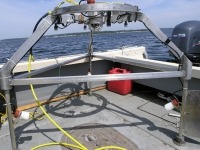 Photograph of the Urchin 2 drop camera system on deck